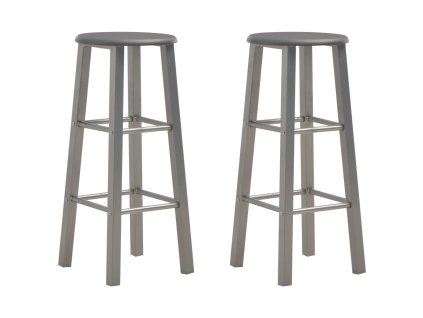 Barové stoličky 2 ks antracitové MDF 284387