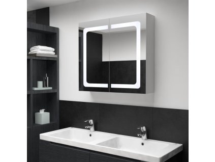 LED koupelnová skříňka se zrcadlem 80 x 12,2 x 68 cm 285123