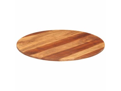 Stolní deska masivní akáciové dřevo kulatá 15–16 mm 70 cm 285970