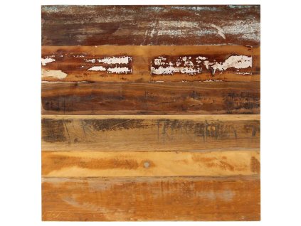 Čtvercová stolní deska 70 x 70 cm 15–16 mm recyklované dřevo 286048