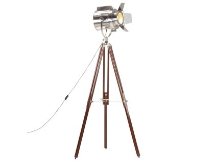 Stojací lampa na stativu masivní mangovníkové dřevo 180 cm 286106