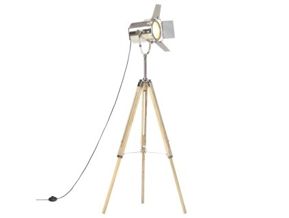Stojací lampa na stativu masivní mangovníkové dřevo 140 cm 286116