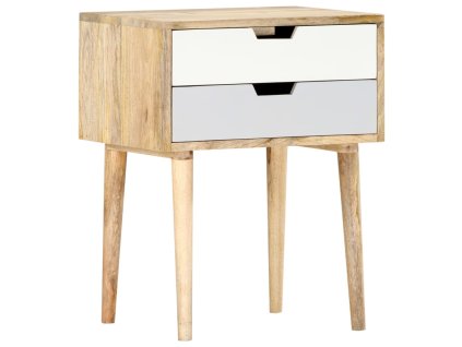 Noční stolek 47 x 35 x 59 cm masivní mangovníkové dřevo 286481