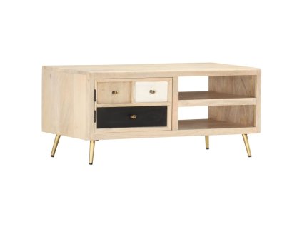 Konferenční stolek 90 x 45 x 40 cm masivní mangovníkové dřevo 286523