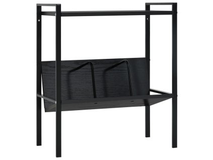Knihovna se 2 policemi černá 52 x 28 x 59 cm kompozitní dřevo 288230