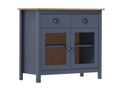 Příborník Hill šedý 90 x 40 x 80 cm masivní borové dřevo 288941