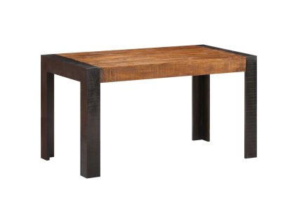 Jídelní stůl 140 x 70 x 76 cm masivní hrubé mangovníkové dřevo 289655