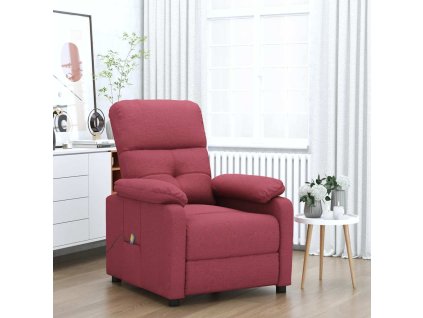 Masážní křeslo vínové textil 289675