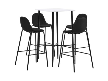 5dílný barový set textil černý 3050017