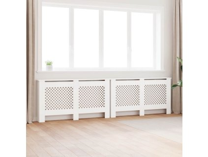 Kryty na radiátor 2 ks bílé 152 x 19 x 81,5 cm MDF 3051378