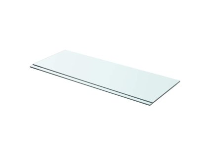 Policové desky 2 ks sklo čiré 70 x 25 cm 3051570