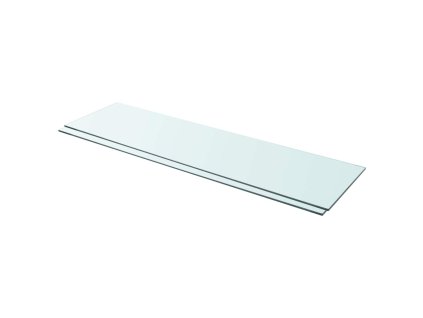 Policové desky 2 ks sklo čiré 110 x 30 cm 3051591