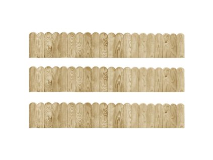 Trávníkové lemy 3 ks 120 cm impregnované borové dřevo 3053643