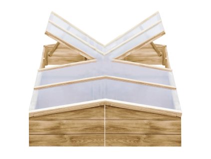 Pařeniště 2 ks impregnovaná borovice 200 x 50 x 35 cm 3055328