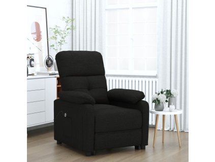 Elektrické polohovací křeslo černé textil 3073804