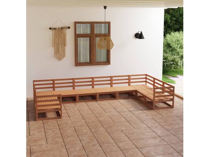 10dílná zahradní sedací souprava masivní borovice 3076272