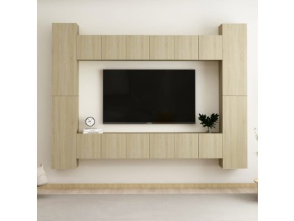 10dílný set TV skříněk dub sonoma kompozitní dřevo 3078967