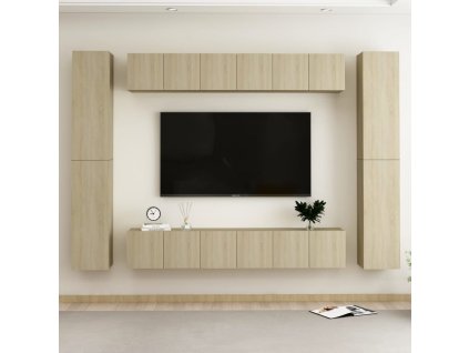 10dílný set TV skříněk dub sonoma kompozitní dřevo 3078980