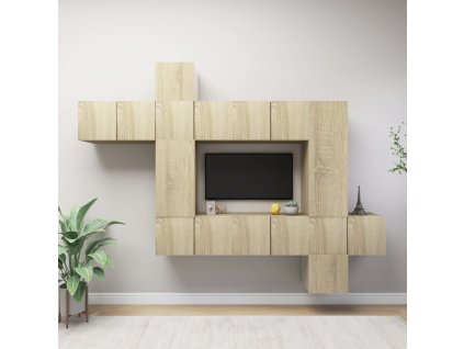 10dílný set TV skříněk dub sonoma kompozitní dřevo 3079052