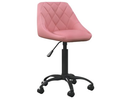 Kancelářská židle růžová samet 3088851