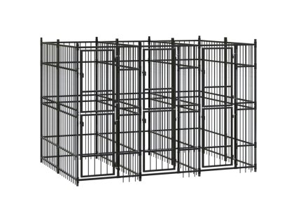 Venkovní psí kotec ocel 5,53 m² 3097938