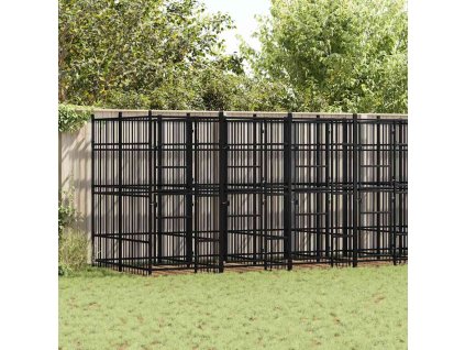 Venkovní psí kotec ocel 12,9 m² 3097942