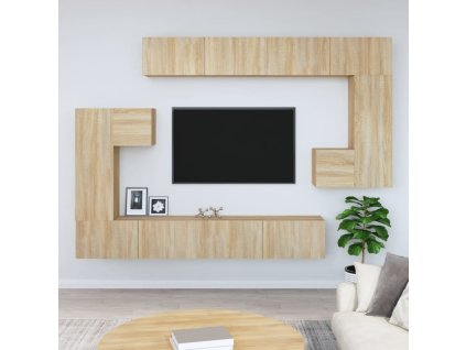 Nástěnná TV skříňka dub sonoma kompozitní dřevo 3114592