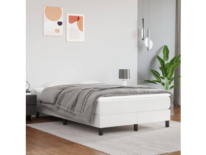 Rám postele bílý 120 x 200 cm umělá kůže 3120689