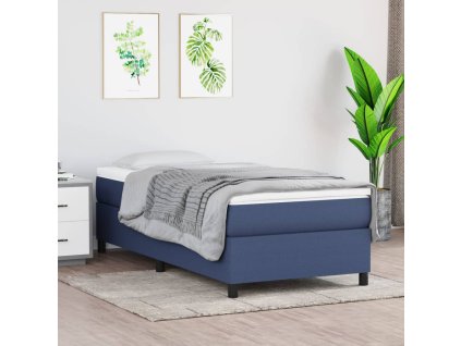 Rám postele bez matrací modrá 90x190 cm textil 3120828