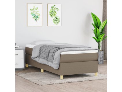 Rám postele bez matrací taupe 80x200 cm textil 3120917