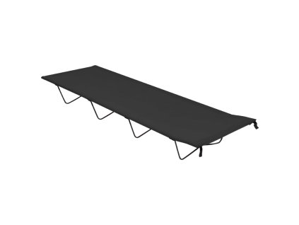 Kempingová postel 180 x 60 x 19 cm oxfordská látka ocel černá 312479