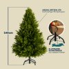 11474 3 umely vanocni stromek 140 cm vstrikovane jehlici