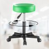 11483 2 zelena otocna pojizdna stolicka z kozenky