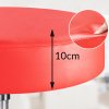 11492 3 pojizdna stolicka z umele kuze cervena otocna