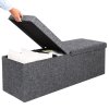 11966 ulozna lavice 115 38 38 cm tmave seda skladaci