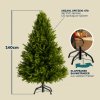 12335 2 umely vanocni stromek 140 cm pe pvc se stojanem