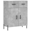 Skříň highboard betonově šedá 69,5x34x180 cm kompozitní dřevo 3198157