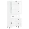 Skříň highboard bílá 69,5 x 34 x 180 cm kompozitní dřevo 3198545