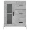 Skříň highboard betonově šedá 69,5x34x180 cm kompozitní dřevo 3198605