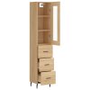Skříň highboard dub sonoma 34,5 x 34 x 180 cm kompozitní dřevo 3199252