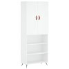 Skříň highboard bílá 69,5 x 34 x 180 cm kompozitní dřevo 3200041