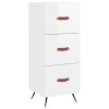 Skříň highboard bílá s vysokým leskem 34,5x34x180 cm kompozit 3200171