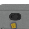 Zvedací masážní polohovací křeslo světle šedé textil 3204608