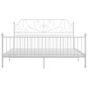 Rám postele bílý kov 180 x 200 cm 324857