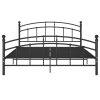 Rám postele černý kov 160 x 200 cm 324979