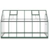 Skleník s podkladovým rámem zelený 334 x 169 x 202 cm hliník 3266330