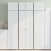 Skříň highboard bílá 70 x 42,5 x 185 cm kompozitní dřevo 3281420