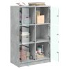 Highboard s dvířky betonově šedý 68x37x109 cm kompozitní dřevo 3295853
