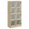 Highboard s dvířky dub sonoma 68 x 37 x 142 cm kompozitní dřevo 3295859