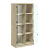 Highboard s dvířky dub sonoma 68 x 37 x 142 cm kompozitní dřevo 3295859